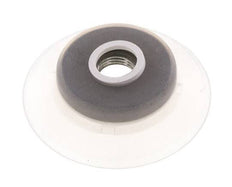Ventosa Plana Silicona Transparente 60mm G 1/4 de pulgadas Hembra Recorrido 5mm con Labios robustos