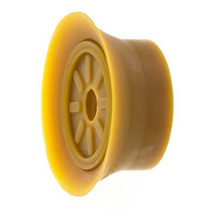 Ventosa Plana NRE Marrón 70mm G 1/4 pulgadas Hembra Recorrido 6mm con labios finos