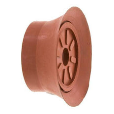 Ventosa Plana SBR Marrón Rojizo 70mm G 1/4 pulgada Hembra Recorrido 6mm con Labios Finos