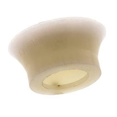 Ventosa Plana Silicona Transparente 70mm G 1/4 de pulgadas Hembra Recorrido 6mm con Labios finos