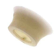Ventosa Plana Silicona Transparente 70mm G 1/4 de pulgadas Hembra Recorrido 6mm con Labios finos