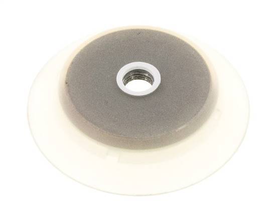 Ventosa Plana Silicona Transparente 95mm G 1/4 de pulgadas Hembra Recorrido 6mm con Labios robustos