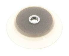 Ventosa Plana Silicona Transparente 95mm G 1/4 de pulgadas Hembra Recorrido 6mm con Labios robustos