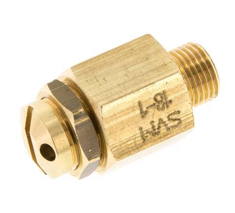 G Válvula de seguridad ajustable de latón de 1/8'' 0,5-1 bar (7,25-14,50 psi)
