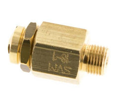 G Válvula de seguridad ajustable de latón de 1/8'' 0,5-1 bar (7,25-14,50 psi)