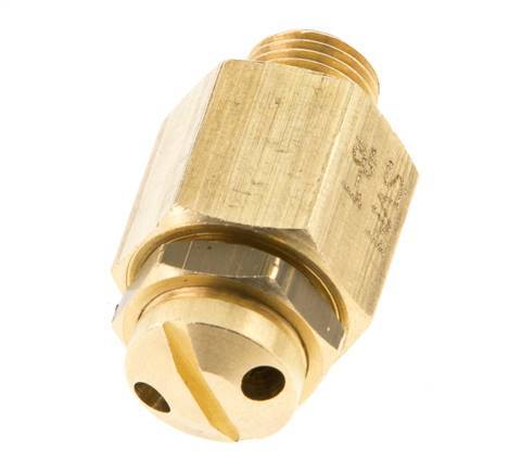 G Válvula de seguridad ajustable de latón de 1/8'' 0,5-1 bar (7,25-14,50 psi)