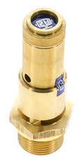 G Válvula de seguridad preajustada de latón de 3/4'' 0,3 bar (4,35 psi) DN 10