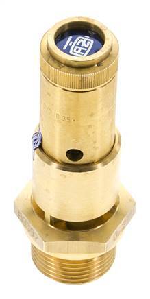 G 3/4'' Brass Pre-Set Safety Valve 0.4 bar (5.8 psi) DN 10