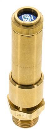 G 1/2'' Brass Pre-Set Safety Valve 11 bar (159.54 psi) DN 10
