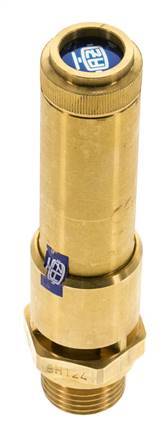 G Válvula de seguridad preajustada de latón de 1/2'' 11 bar (159,54 psi) DN 10