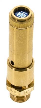 G 1/2'' Brass Pre-Set Safety Valve 12.2 bar (176.95 psi) DN 10