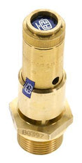 G Válvula de seguridad preajustada de latón de 3/4'' 2,5 bar (36,26 psi) DN 10