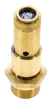 G Válvula de seguridad preajustada de latón de 3/4'' 2,5 bar (36,26 psi) DN 10