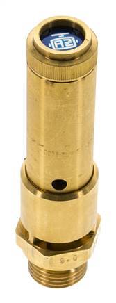 G 1/2'' Brass Pre-Set Safety Valve 39.5 bar (572.91 psi) DN 10