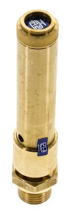 G 1/2'' Brass Pre-Set Safety Valve 44 bar (638.18 psi) DN 10