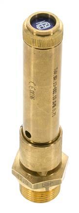 G 3/4'' Brass Pre-Set Safety Valve 46.5 bar (674.44 psi) DN 10