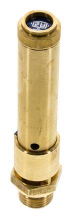 G 1/2'' Brass Pre-Set Safety Valve 49 bar (710.7 psi) DN 10