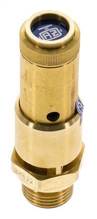 G 1/2'' Brass Pre-Set Safety Valve 5 bar (72.52 psi) DN 10