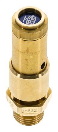 G 1/2'' Brass Pre-Set Safety Valve 6 bar (87.02 psi) DN 10