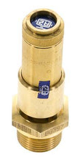 G Válvula de seguridad preajustada de latón de 3/4'' 8,1 bar (117,48 psi) DN 10