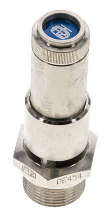 G 3/4'' Nickel-plated Brass Pre-Set Safety Valve 0.7 bar (10.15 psi) DN 10