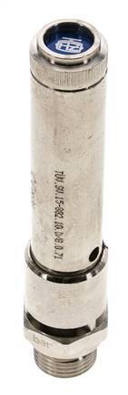 G 1/2'' Nickel-plated Brass Pre-Set Safety Valve 45 bar (652.68 psi) DN 10