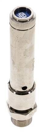 G 1/2'' Nickel-plated Brass Pre-Set Safety Valve 45 bar (652.68 psi) DN 10