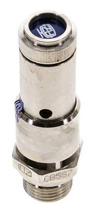 G 1/2'' Nickel-plated Brass Pre-Set Safety Valve 2 bar (29.01 psi) DN 10
