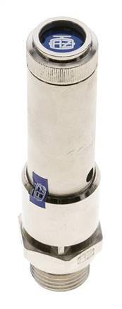 G 1/2'' Nickel-plated Brass Pre-Set Safety Valve 26 bar (377.1 psi) DN 10