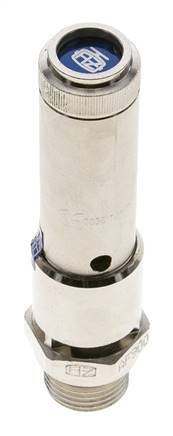 G 1/2'' Nickel-plated Brass Pre-Set Safety Valve 30 bar (435.12 psi) DN 10