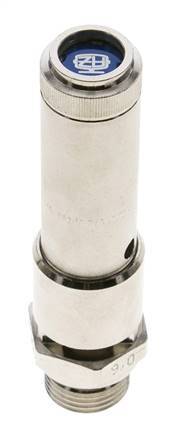 G 1/2'' Nickel-plated Brass Pre-Set Safety Valve 34 bar (493.14 psi) DN 10