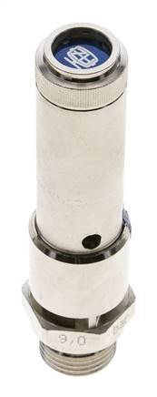 G 1/2'' Nickel-plated Brass Pre-Set Safety Valve 13 bar (188.55 psi) DN 10
