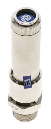 G 1/2'' Nickel-plated Brass Pre-Set Safety Valve 36 bar (522.14 psi) DN 10