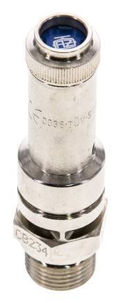 G 3/8'' Nickel-plated Brass Pre-Set Safety Valve 2.8 bar (40.61 psi) DN 8