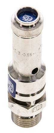 G 3/8'' Nickel-plated Brass Pre-Set Safety Valve 6 bar (87.02 psi) DN 8