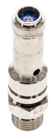 G 3/8'' Nickel-plated Brass Pre-Set Safety Valve 14 bar (203.06 psi) DN 8