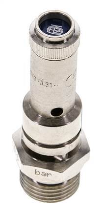 G 1/2'' Nickel-plated Brass Pre-Set Safety Valve 8 bar (116.03 psi) DN 8