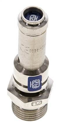 G 1/2'' Nickel-plated Brass Pre-Set Safety Valve 3 bar (43.51 psi) DN 8