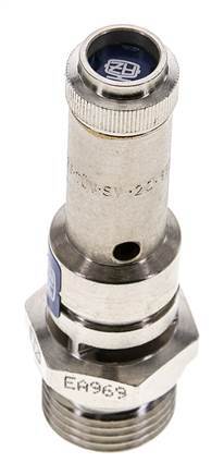 G 1/2'' Nickel-plated Brass Pre-Set Safety Valve 11.5 bar (166.8 psi) DN 8