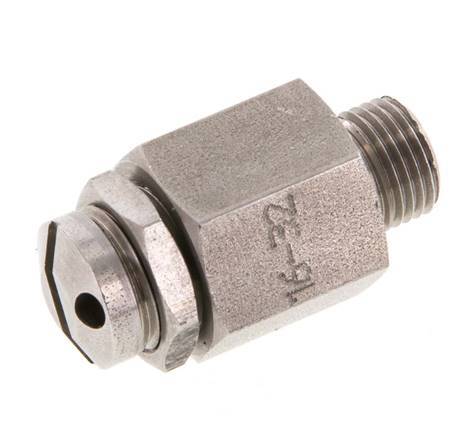 G Válvula de seguridad ajustable de acero inoxidable 303 de 1/8'' 16-32 bar (232,06-464,12 psi)