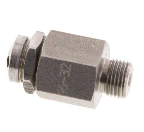 G Válvula de seguridad ajustable de acero inoxidable 303 de 1/8'' 16-32 bar (232,06-464,12 psi)