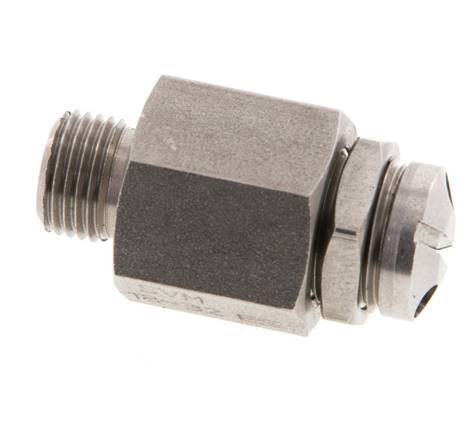 G Válvula de seguridad ajustable de acero inoxidable 303 de 1/8'' 16-32 bar (232,06-464,12 psi)