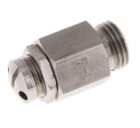 G 1/4'' Acero inoxidable 303 Válvula de seguridad ajustable 1-4 bar (14.50-58.02 psi)