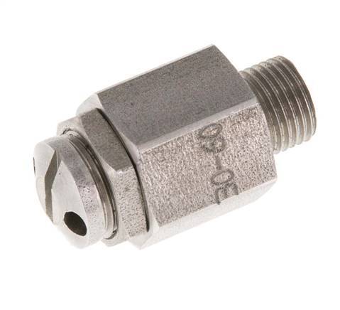 G 1/8'' Acero inoxidable 303 Válvula de seguridad ajustable 30-60 bar (435,11-870,22 psi)