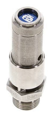 G 1/2'' Stainless steel 316 Ti Pre-Set Safety Valve 0.5 bar (7.25 psi) DN 10