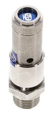 G 1/2'' Acero inoxidable 316 Ti Válvula de seguridad preajustada 0,6 bar (8,7 psi) DN 10