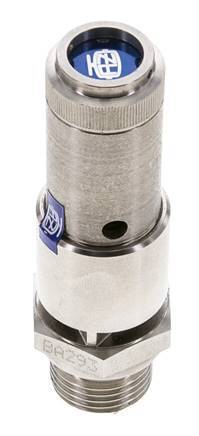 G 1/2'' Stainless steel 316 Ti Pre-Set Safety Valve 1 bar (14.5 psi) DN 10
