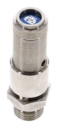 G 1/2'' Stainless steel 316 Ti Pre-Set Safety Valve 5.5 bar (79.77 psi) DN 10
