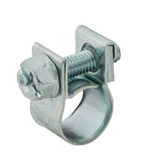 Abrazadera de manguera de 14 - 16 mm con banda de acero galvanizado de 9 mm [10 piezas]