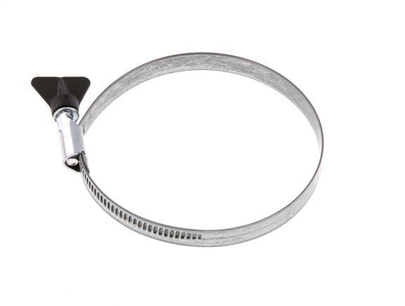90 - 110 mm Hose Clamp with a Galvanised Steel 12 mm band With Butterfly Handle - Norma [2 Pieces]